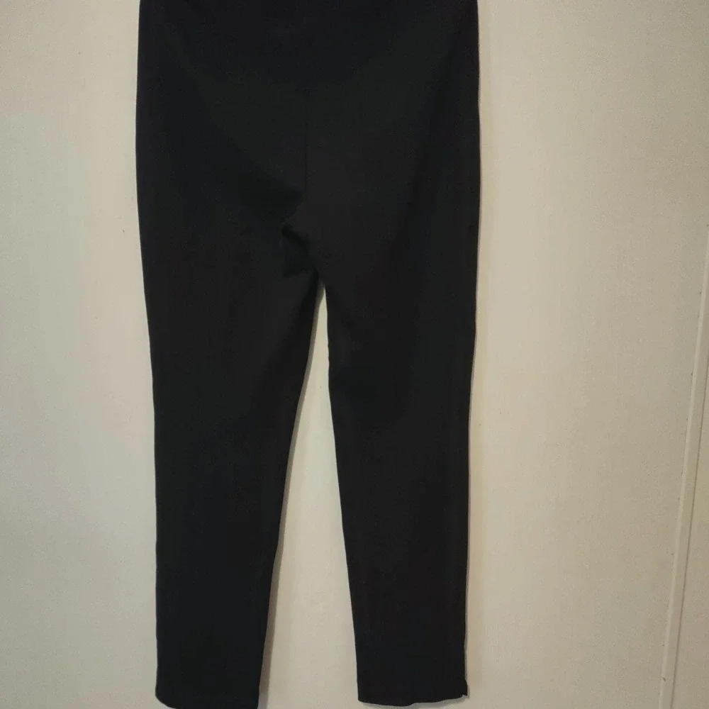 Chicos Black Elastic Waist Dress Pants Size 6 - Picture 3 of 6